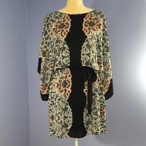 BCBG Lois Kimono-sleeve Dress